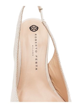 Arienne slingback in beige canvas ROBERTO FESTA | ARIENNESASSO